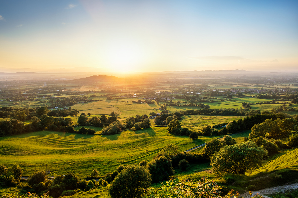A view over gloucestershire from crickley hill